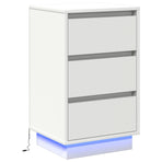 Bedside Cabinet White 39 x 34,5 x 65 cm Engineered wood