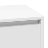 Bedside Cabinet with White 71 x 34.5 x 75 cm Engineered wood - Low Angle
