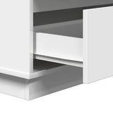 Bedside Cabinet with White 71 x 34.5 x 75 cm Engineered wood - Extra Image