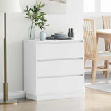 Bedside Cabinet White 71 x 34,5 x 75 cm Engineered wood
