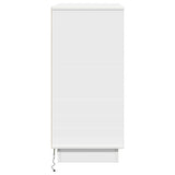 Bedside Cabinet White 71 x 34,5 x 75 cm Engineered wood