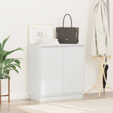 LED Sideboard for White 71 x 34,5 x 75 cm Engineered Wood