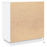 LED Sideboard for White 71 x 34,5 x 75 cm Engineered Wood