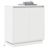 Sideboard with Shelf White 71 x 34.5 x 75 cm Engineered wood - Side View