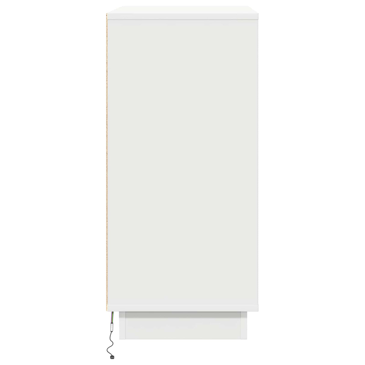 LED Sideboard for White 71 x 34,5 x 75 cm Engineered Wood