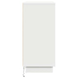 LED Sideboard for White 71 x 34,5 x 75 cm Engineered Wood
