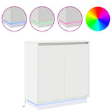 LED Sideboard for White 71 x 34,5 x 75 cm Engineered Wood - Top-Down View