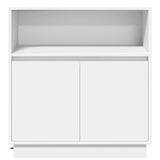 LED Sideboard White 71 x 34,5 x 75 cm Engineered Wood
