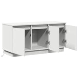 TV Cabinet 100 x 38 x 49 cm White Engineered Wood - 45-Degree Angle