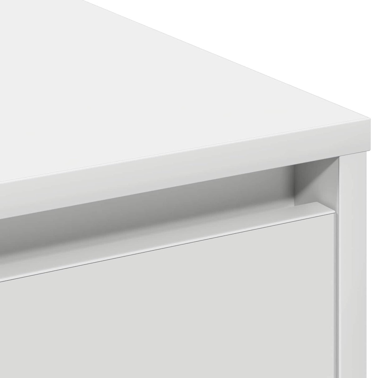 LED Sideboard White 90 x 32 x 75 cm Engineered Wood