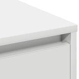LED Sideboard White 90 x 32 x 75 cm Engineered Wood - Extra Image