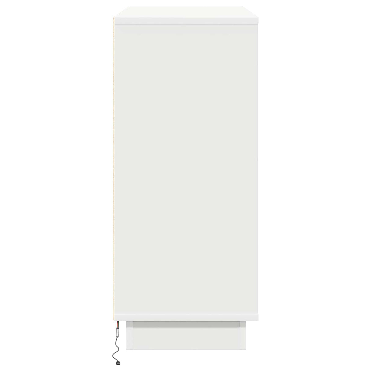 LED Sideboard White 90 x 32 x 75 cm Engineered Wood