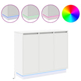 LED Sideboard White 90 x 32 x 75 cm Engineered Wood - Top-Down View