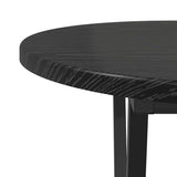 Coffee Table Black Oak 80 x 40 x 40.5 cm - Close-Up Angle