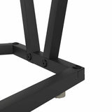 Coffee Table Black Oak 80 x 40 x 40.5 cm - Low Angle