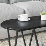 Coffee Table Black Oak 80 x 40 x 40.5 cm