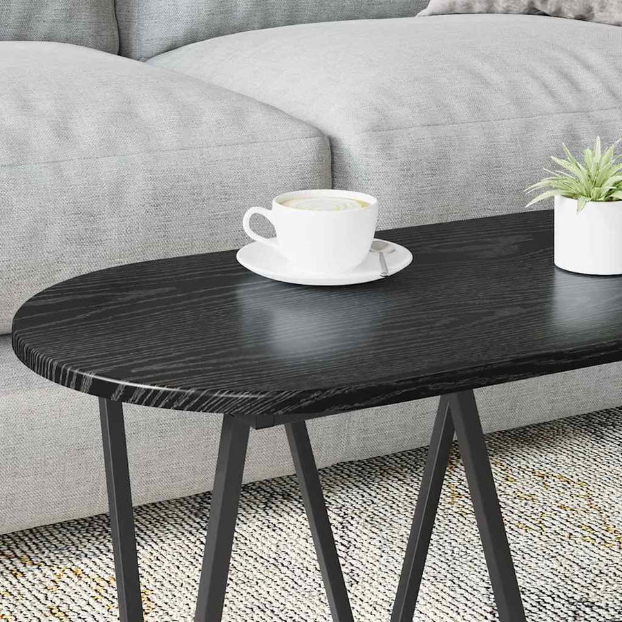 Coffee Table Black Oak 80 x 40 x 40.5 cm
