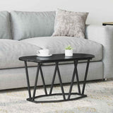 Coffee Table Black Oak 80 x 40 x 40.5 cm