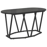 Coffee Table Black Oak 80 x 40 x 40.5 cm - Front View
