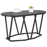 Coffee Table Black Oak 80 x 40 x 40.5 cm - Side View
