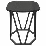 Coffee Table Black Oak 80 x 40 x 40.5 cm - Rear View