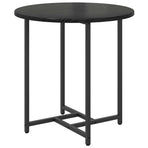Side Table Set 2 pcs Black Oak 50 x 50 x 50 cm