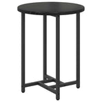 Side Table Set 2 pcs Black Oak 50 x 50 x 50 cm