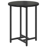 Side Table Set 2 pcs Black oak 50 x 50 x 50 cm - Rear View