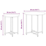 Side Table Set 2 pcs Black Oak