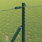 Hexagonal Fence Ground Fix 25 x 1 m PVC-Coated Steel Mesh