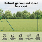 Hexagonal Fence Ground Fix 25 x 1 m PVC-Coated Steel Mesh