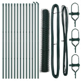 Fence Post Green 25 x 1,2 m (50 mm mesh) Steel - Front View