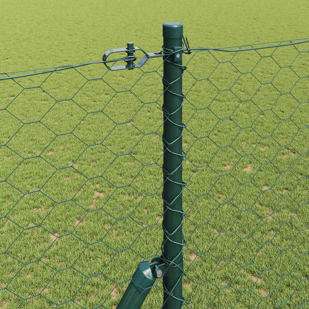 Fence Post Green 25 x 1,5 m (50 mm mesh) Steel
