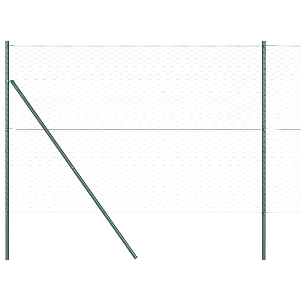 Fence Post Green 25 x 1,5 m (50 mm mesh) Steel