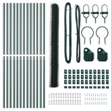 Fence Post Green 25 x 1,5 m (50 mm mesh) Steel - 45-Degree Angle