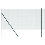 Welded Wire Fence Ground Fix 10 x 1 m PVC-Coated Steel Green