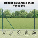 Welded Wire Fence Ground Fix 10 x 1,5 m PVC-Coated Steel Green