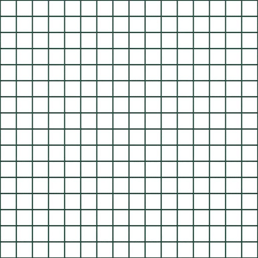 Welded Wire Fence Ground Fix 25 x 0,5 m PVC-Coated Steel Green