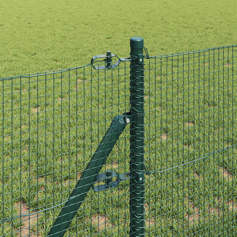 Welded Wire Fence Ground Fix 25 x 0,5 m PVC-Coated Steel Green