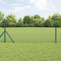 Welded Wire Fence Ground Fix 25 x 0,5 m PVC-Coated Steel Green
