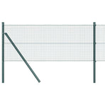 Welded Wire Fence Ground Fix 25 x 0,5 m PVC-Coated Steel Green