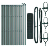 Welded Wire Fence Ground Fix 25 x 0,5 m PVC-Coated Steel Green