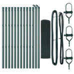 Welded Wire Fence Ground Fix 25 x 0,5 m PVC-Coated Steel Green