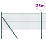 Welded Wire Fence Ground Fix 25 x 0,5 m PVC-Coated Steel Green