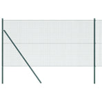 Welded Wire Fence Ground Fix 25 x 1 m PVC-Coated Steel Green