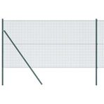 Welded Wire Fence Ground Fix 25 x 1 m PVC-Coated Steel Green