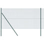 Welded Wire Fence Ground Fix 25 x 1 m PVC-Coated Steel Green