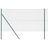Welded Wire Fence Ground Fix 25 x 1 m PVC-Coated Steel Green