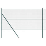 Welded Wire Fence Ground Fix 25 x 1 m PVC-Coated Steel Green