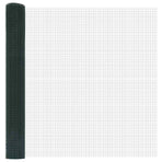 Welded Wire Fence Ground Fix 25 x 1 m PVC-Coated Steel Green